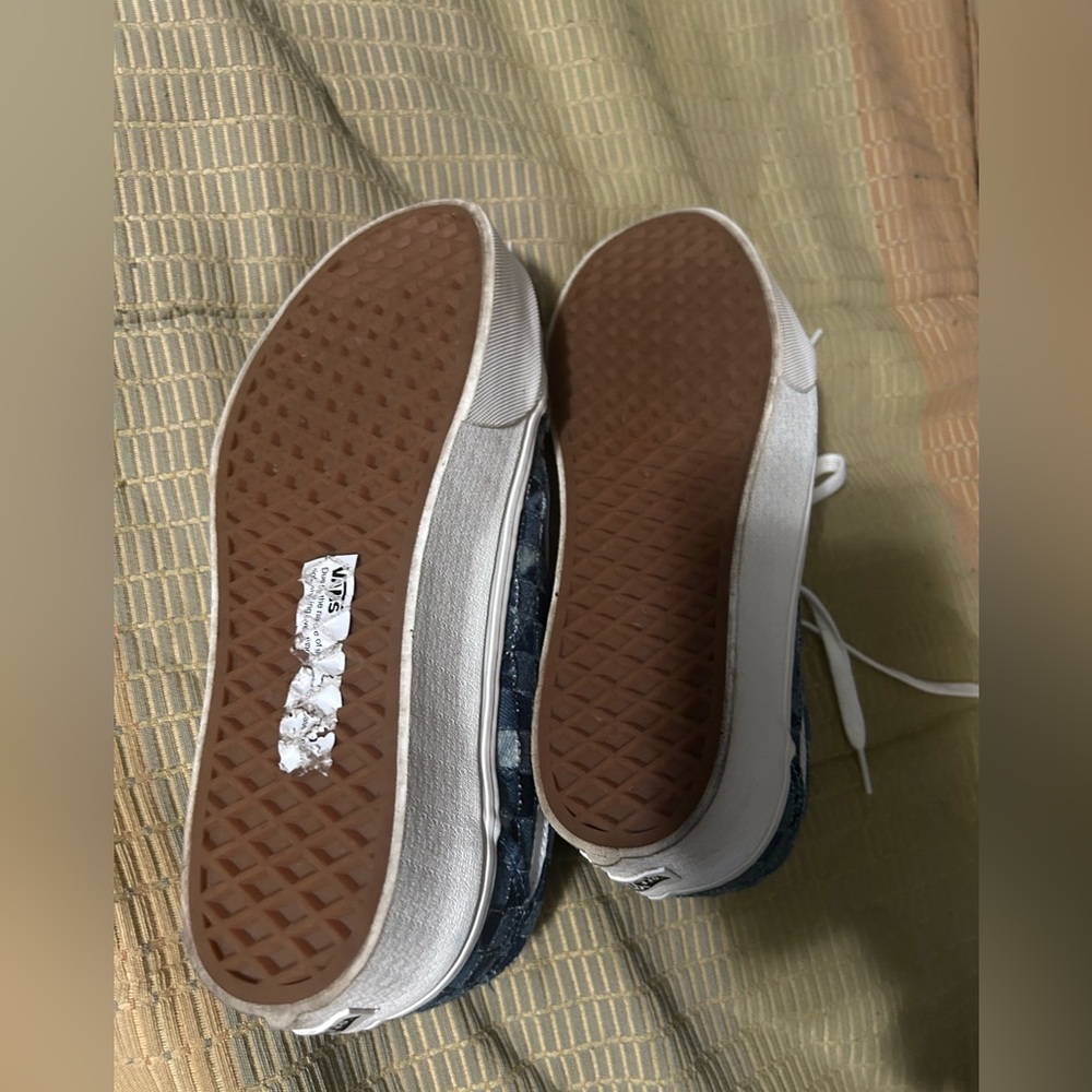 Vans Old Skool Platform Denim Checkered - Picture 5 of 5